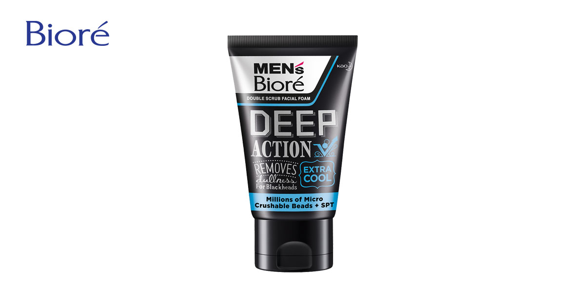 Men's Biore Double Scrub - Deep Action Extra Cool