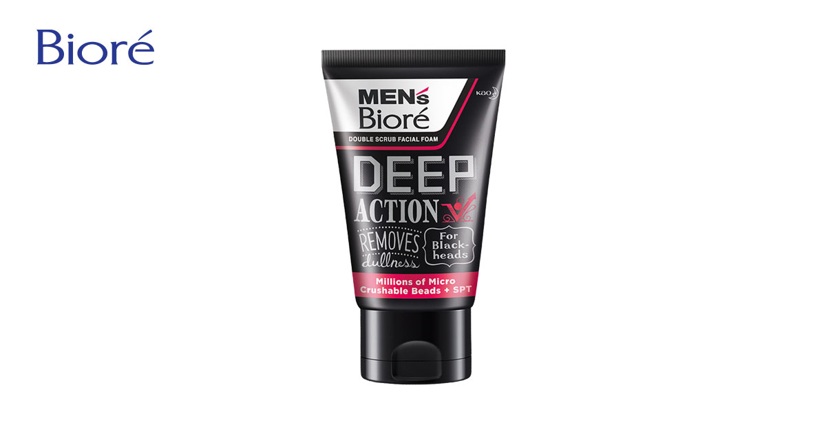 Men's Biore Double Scrub - Deep Action