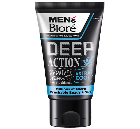 Men's Biore Double Scrub - Deep Action Extra Cool