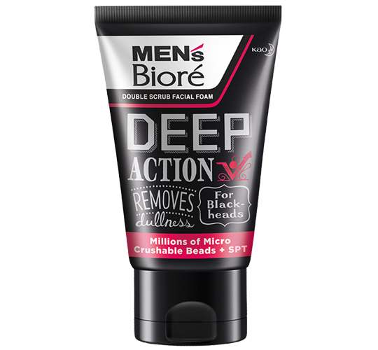 Men's Biore Double Scrub - Deep Action